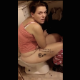 Normally most girls are angry when someone walks in on them in the bathroom. This one was a good sport and treats us to some nice pooping sounds as she smokes a cigarette on the toilet. Over 3 minutes.
